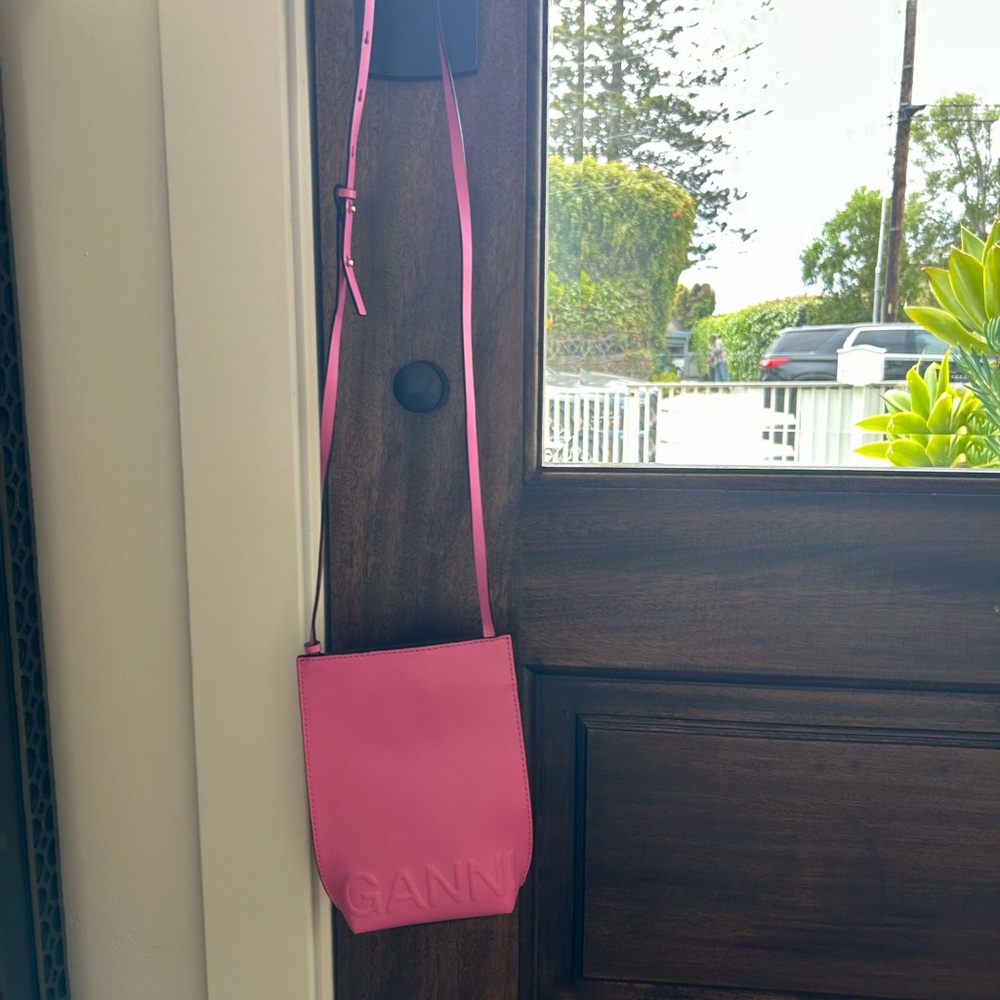 Ganni Pink Crossbody Bag Chic and Versatile